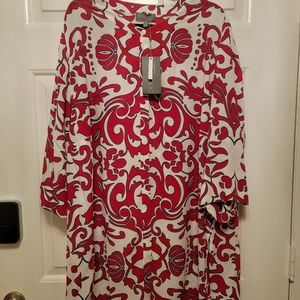 NWT Selection by Ulla Pokin Upscale Long Sleeve Blouse 24/26
